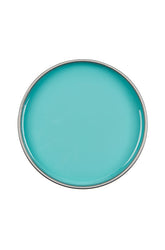Top view of an open can of Satin Smooth Tea Tree Wax showing its creamy light green color